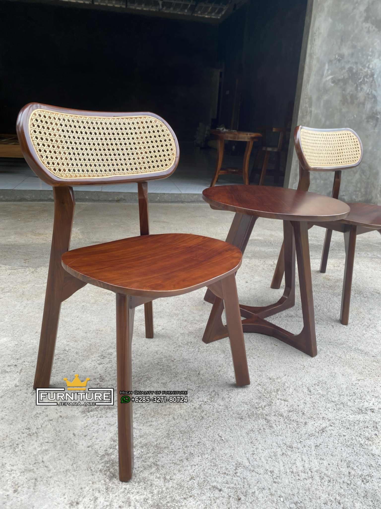 Kursi Teras Jati Mix Rotan