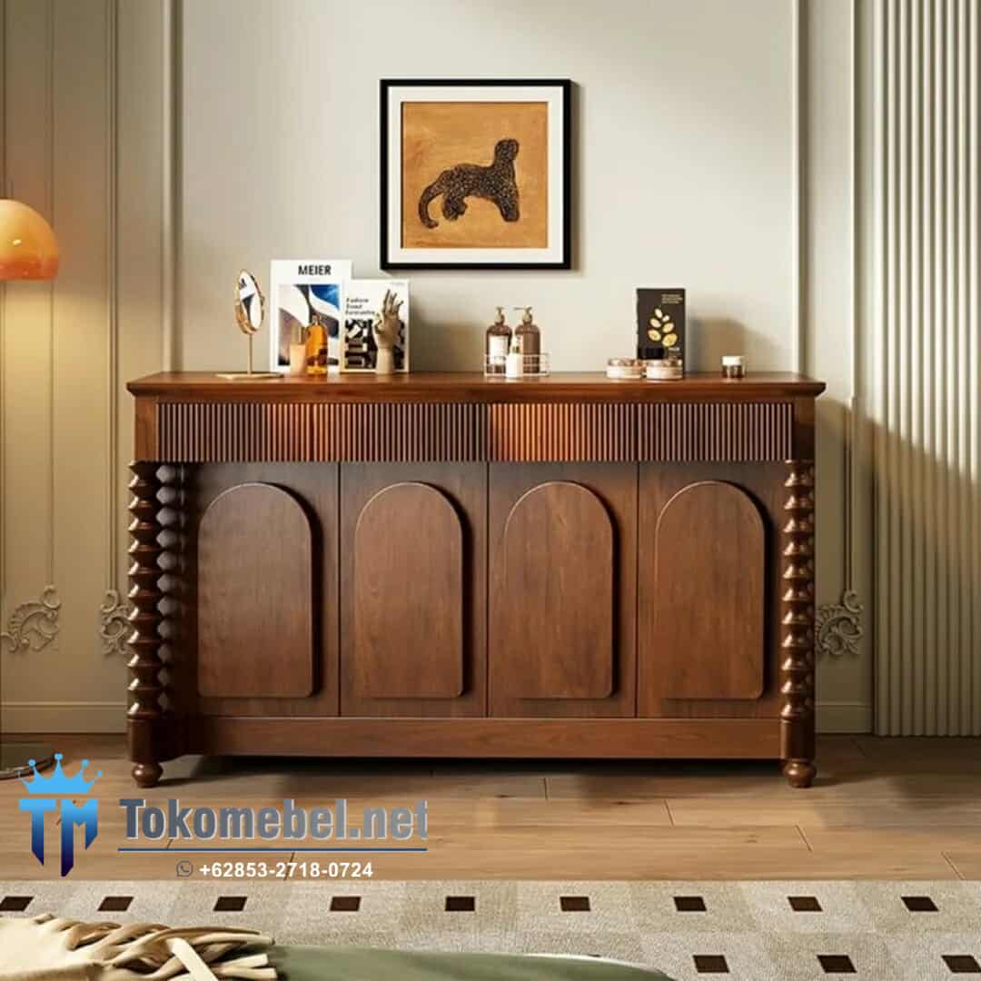 Bufet Klasik Model Kolonial Kayu Jati Jepara