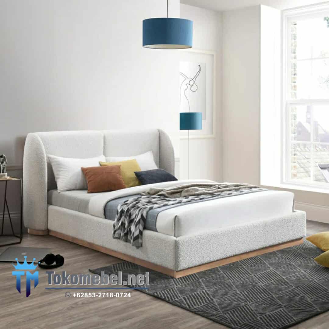 Set Tempat Tidur Minimalis Mewah White Colour