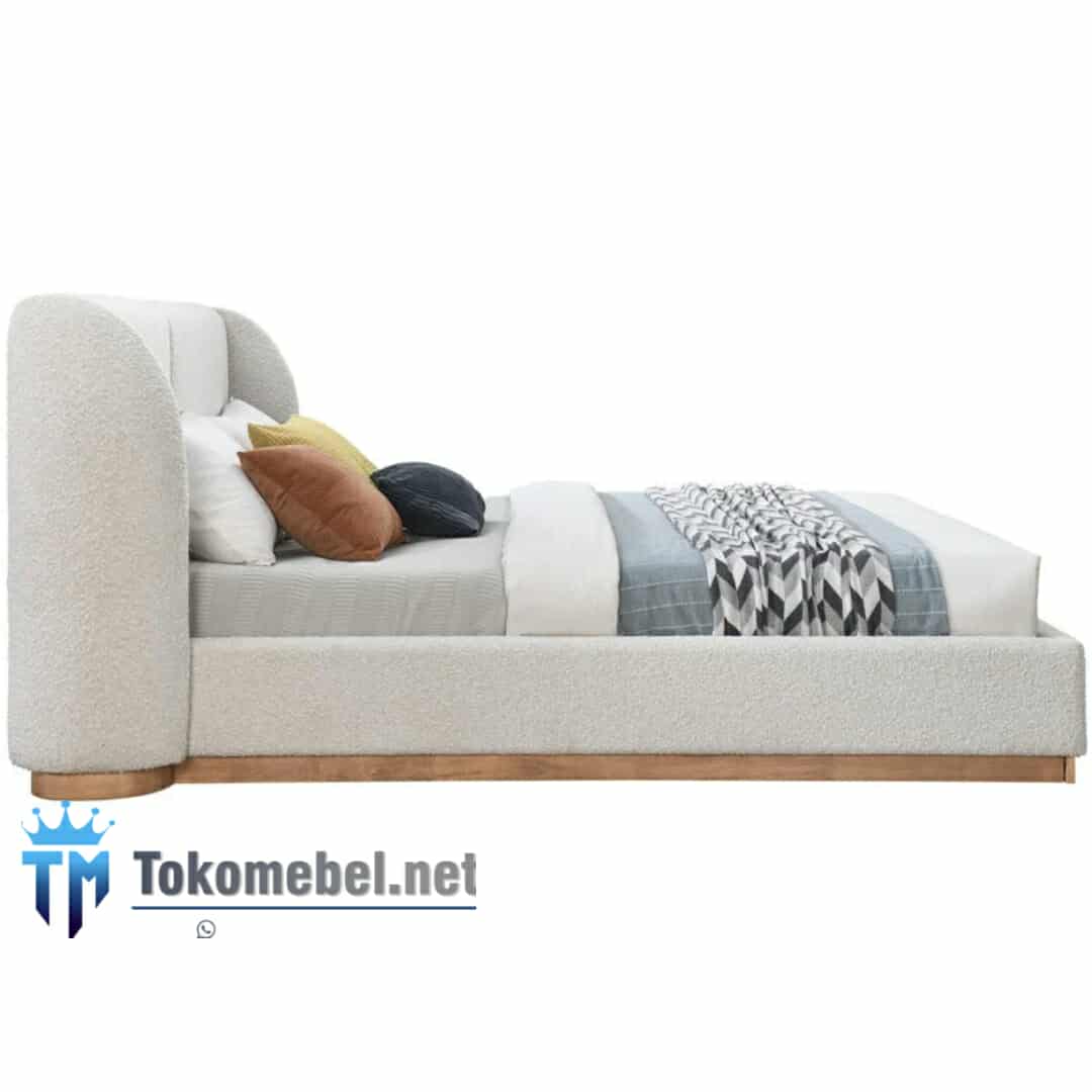 Tempat Tidur Minimalis Full Balutan Kain