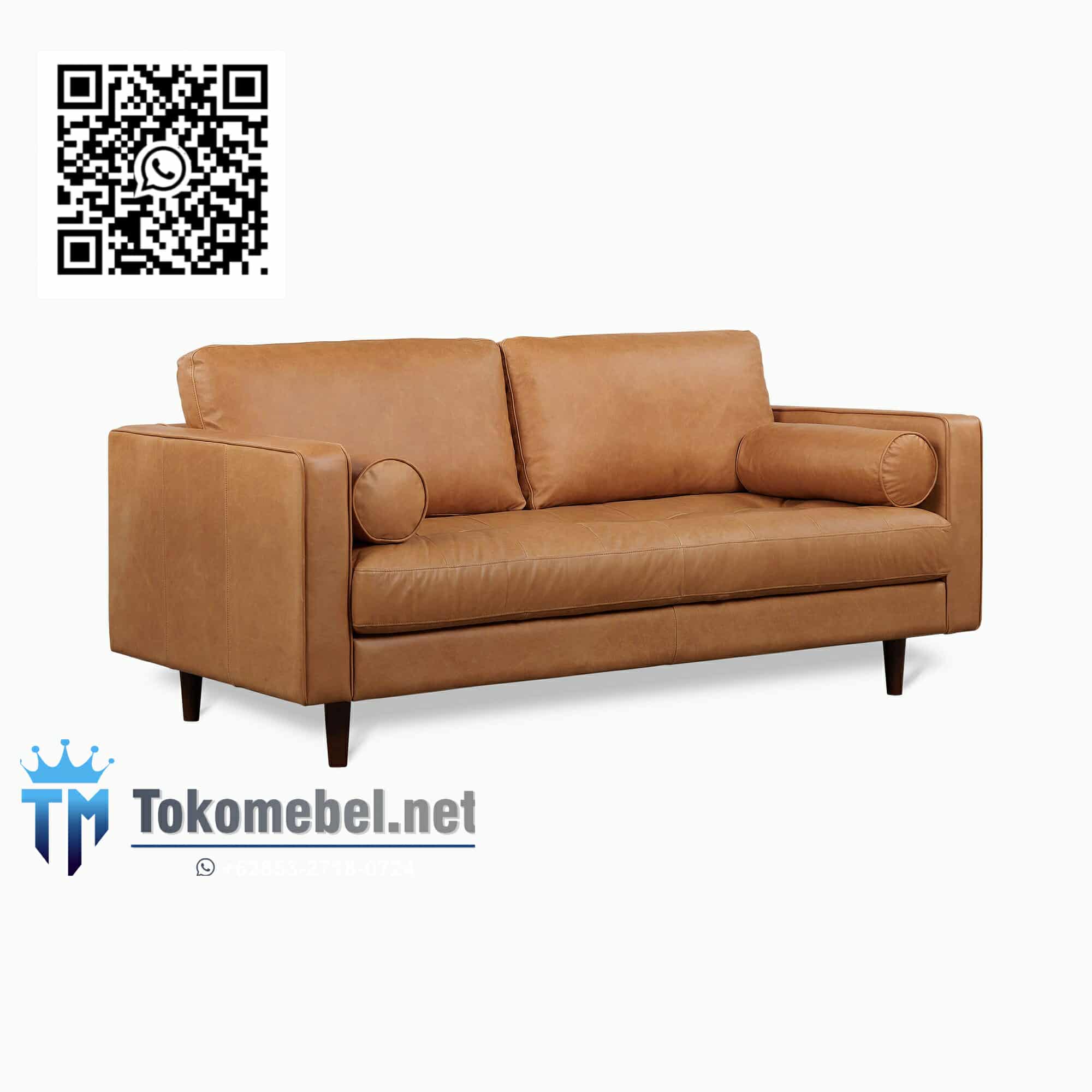 Sofa Kulit Asli 2 Seater