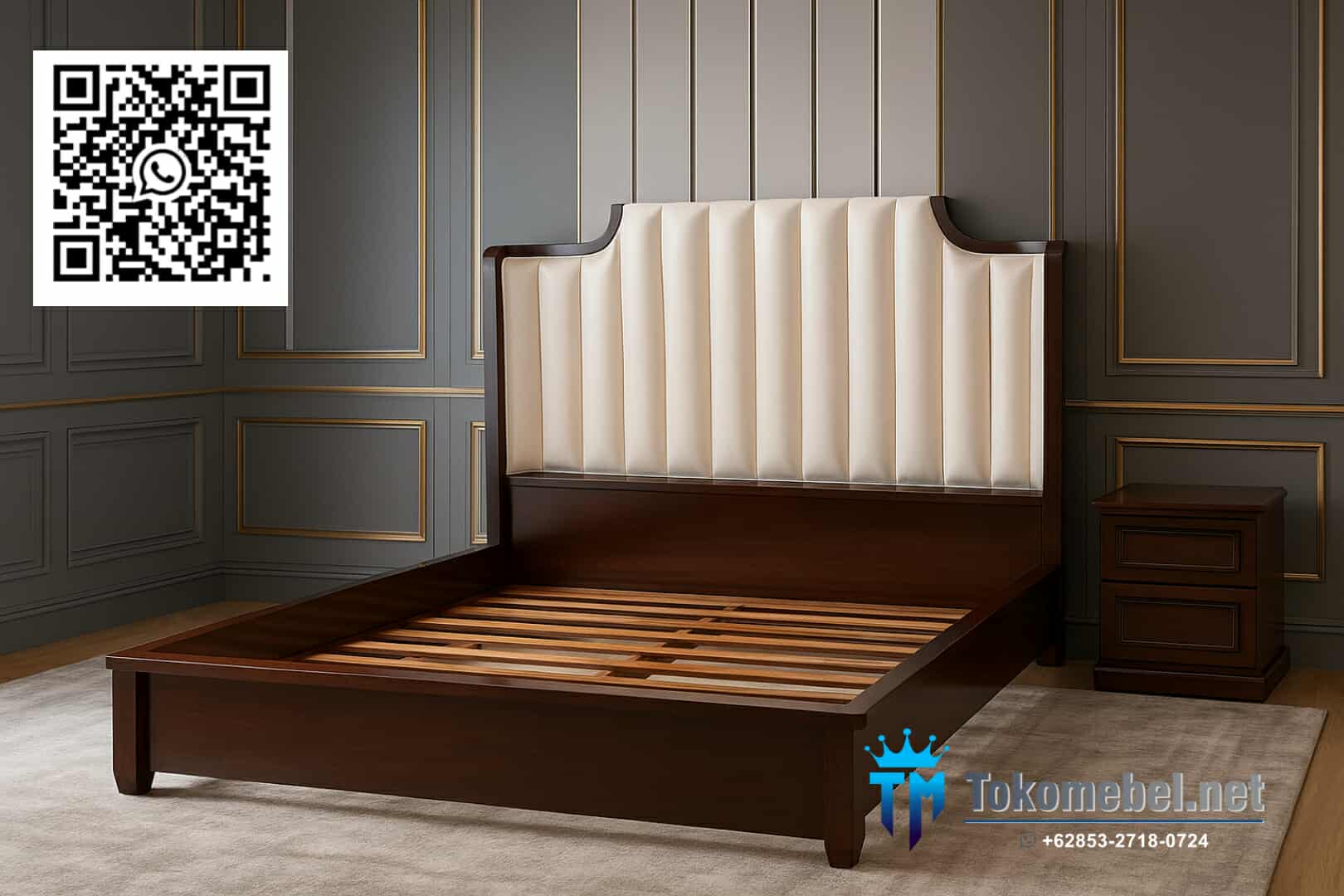 Tempat Tidur Minimalis Jati Jepara Modern Style